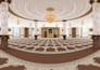 do realistic 3d mosque, prayer hall, mihrab interior and exterior design